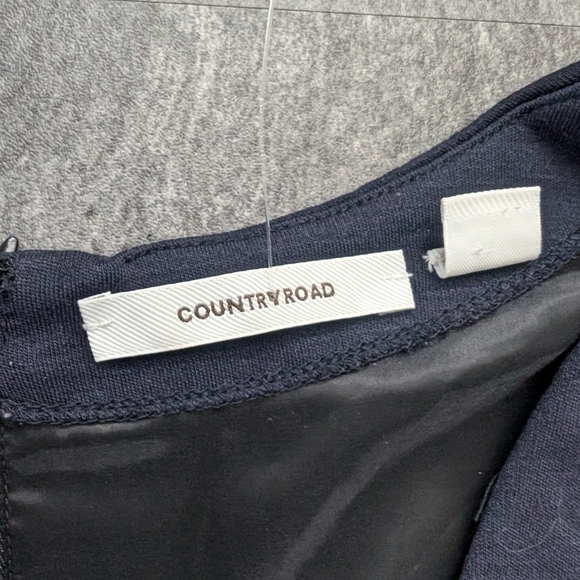 Country road purple and black long sleeve wool dress Size large - Picture 3 of 9